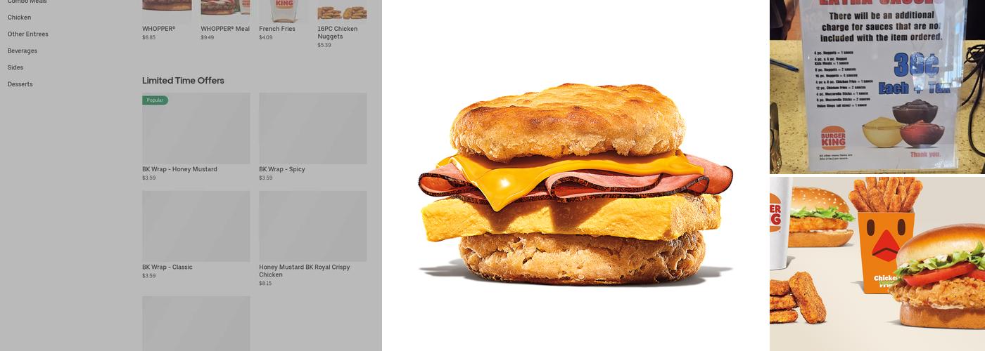 Burger King Menu