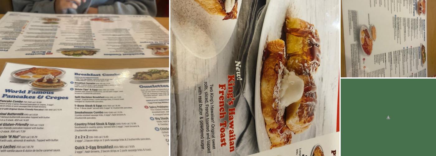 IHOP Menu