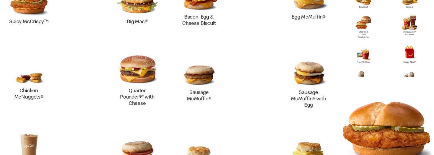 McDonald's Menu
