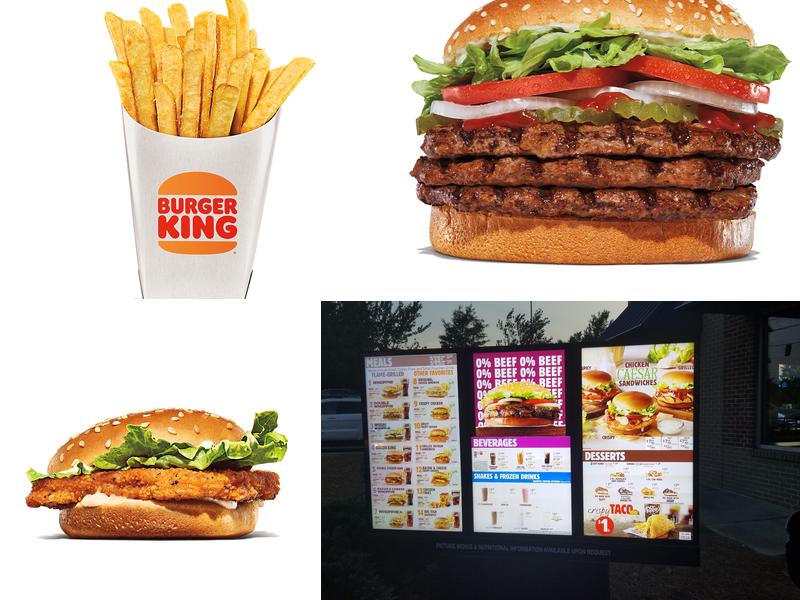 Burger King Menu