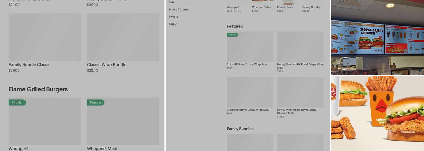 Burger King Menu
