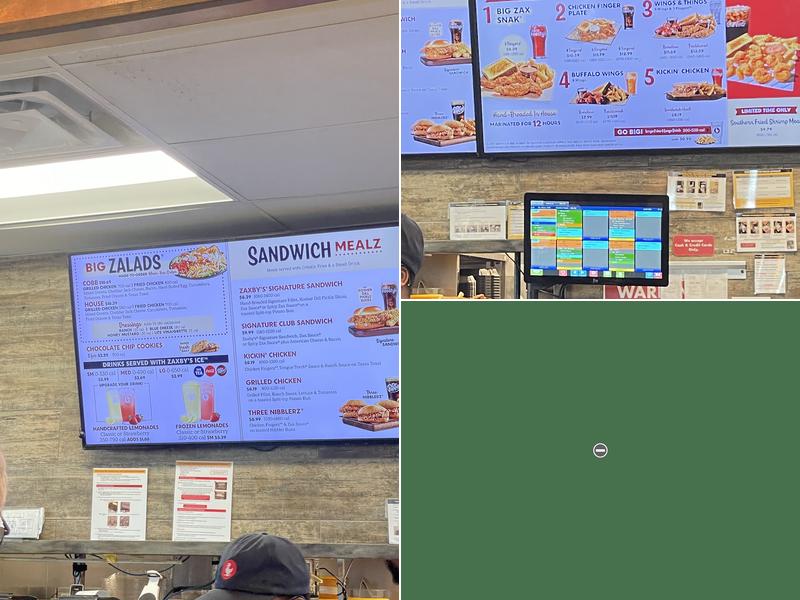 Zaxby's Chicken Fingers & Buffalo Wings Menu