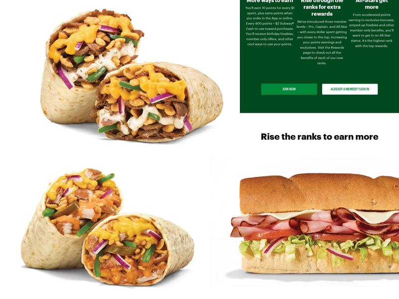 Subway Menu