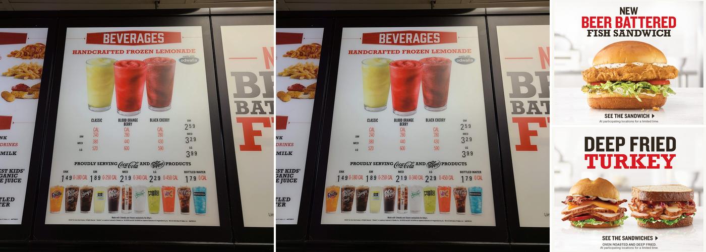 Arby's Menu