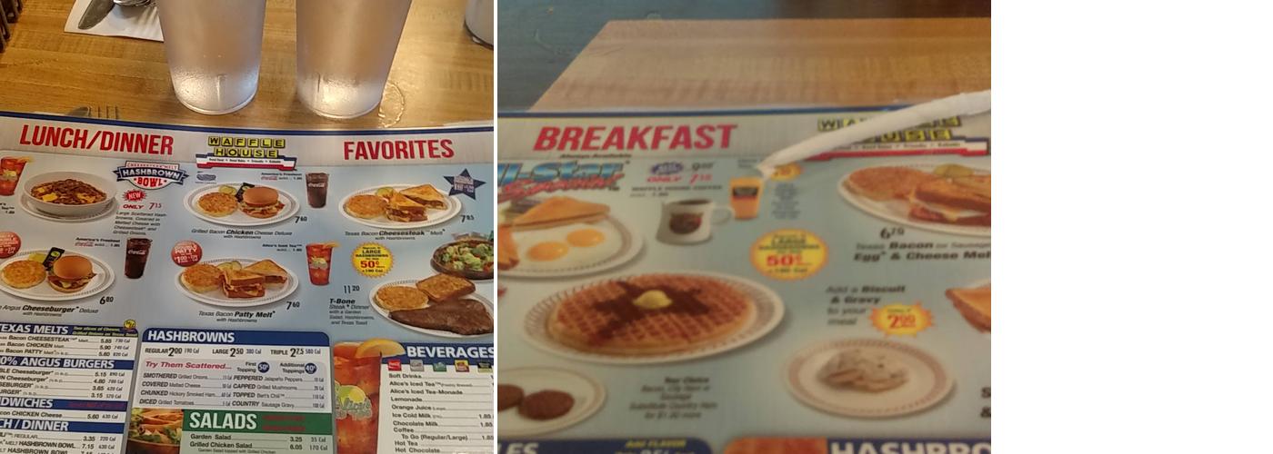 Waffle House Menu