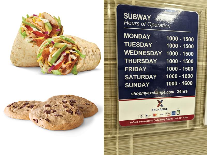 Subway Menu