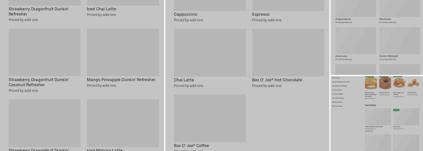 Dunkin' Menu