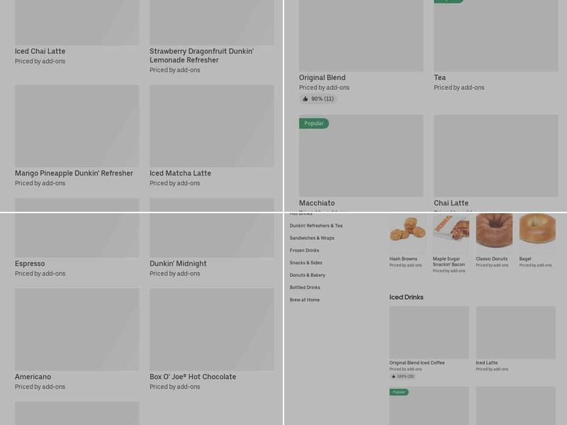 Dunkin' Menu