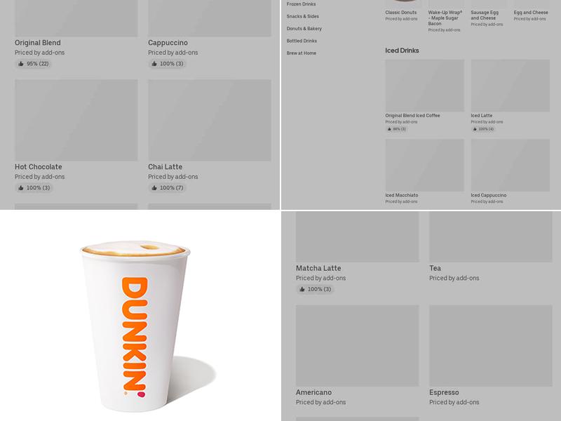 Dunkin' Menu