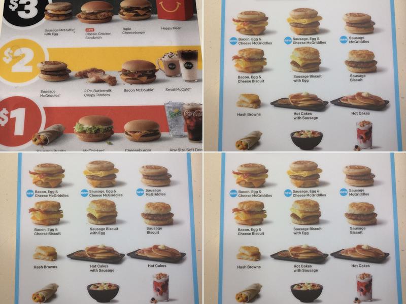 McDonald's Menu