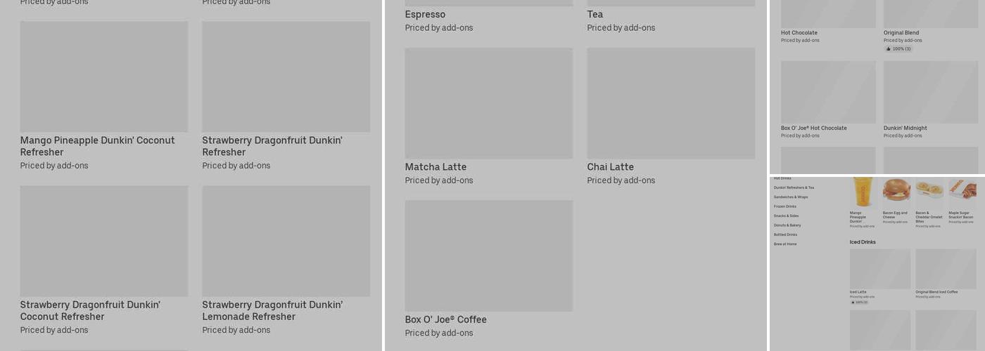 Dunkin' Menu
