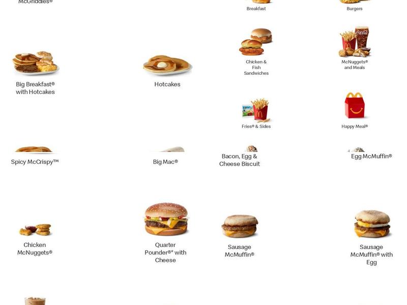 McDonald's Menu