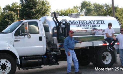 Mcbrayer Sanitary Services 29336 E 1300 North Rd, Ellsworth Illinois 61737