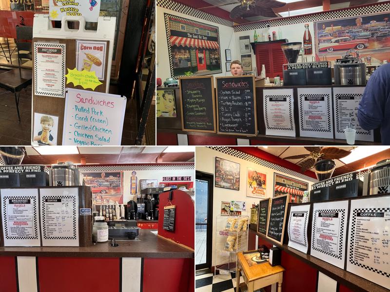 The Good Ole Days Coffee & Ice Cream Menu