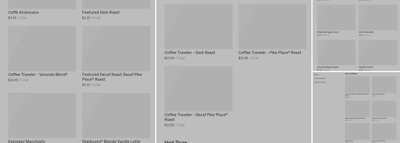 Starbucks Menu