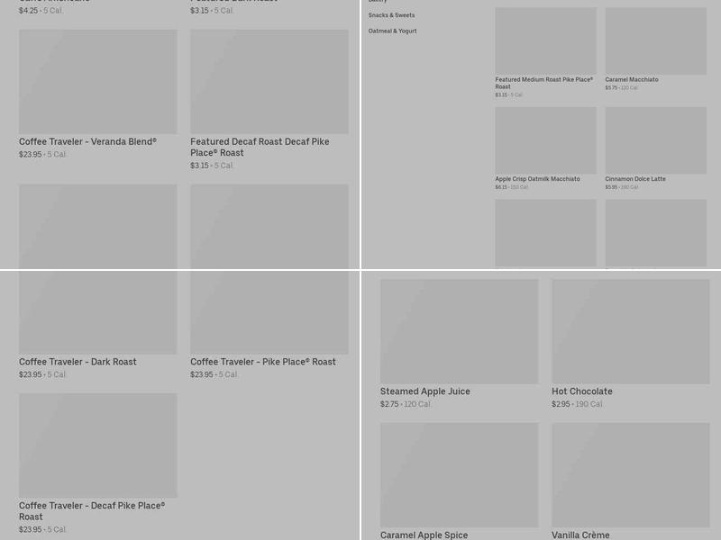 Starbucks Menu