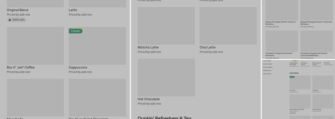 Dunkin' Menu