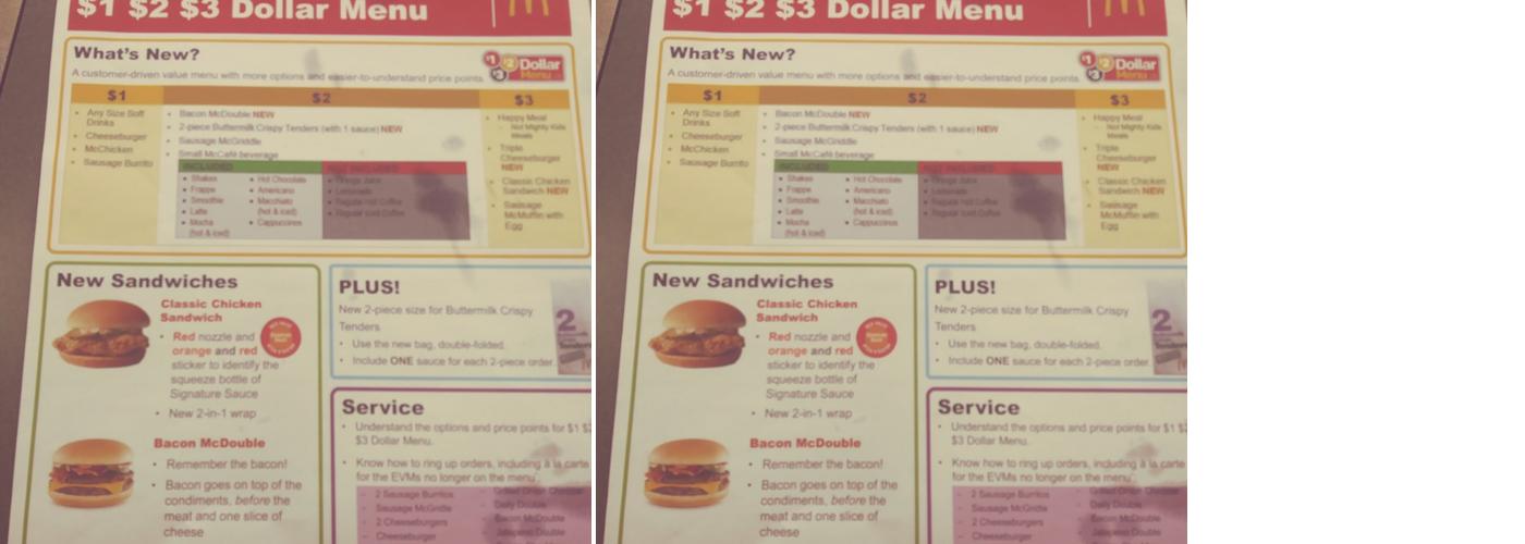 McDonald's Menu