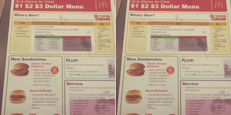 McDonald's Menu