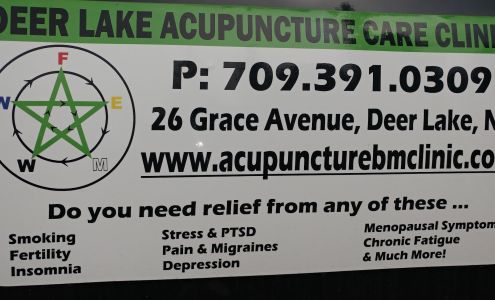 ACUPUNCTURE BODY & MIND CARE CLINIC 26 Grace Ave, Deer Lake Newfoundland and Labrador A8A 0C8