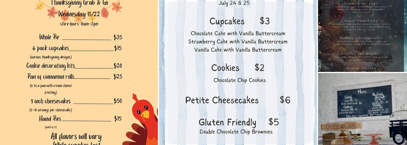 Blu Bakery Menu
