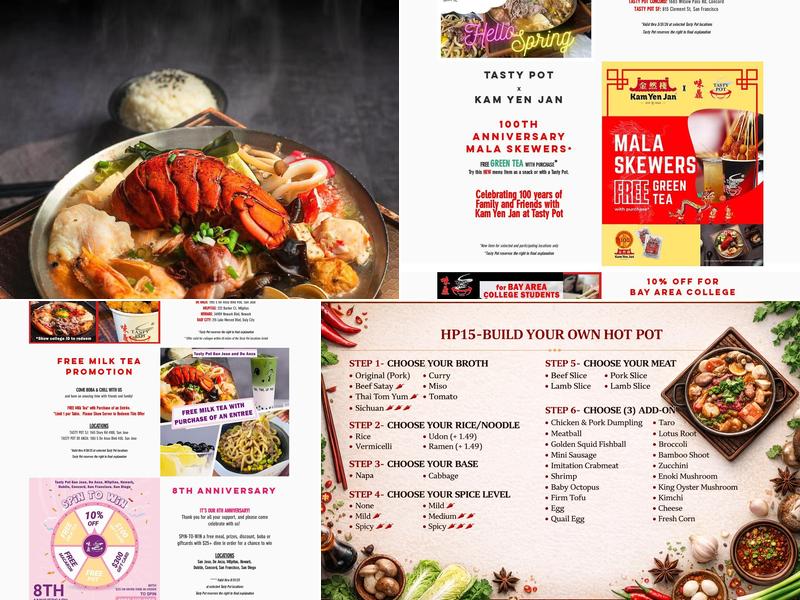 Tasty Pot Menu