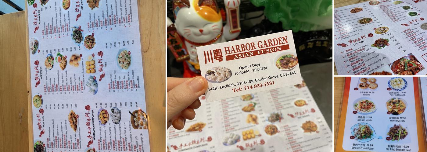 Harbor Garden Menu