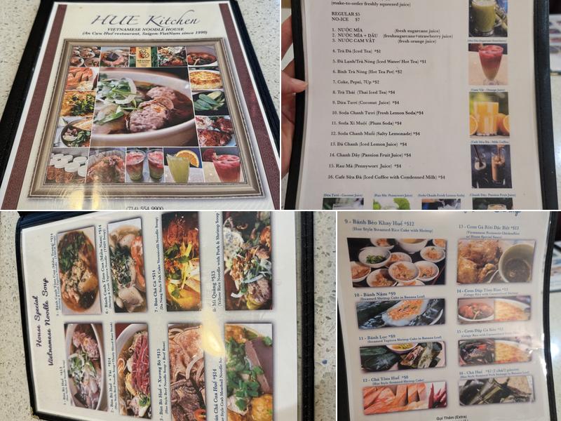 Hue Kitchen | #BunBoHue #BBH Menu