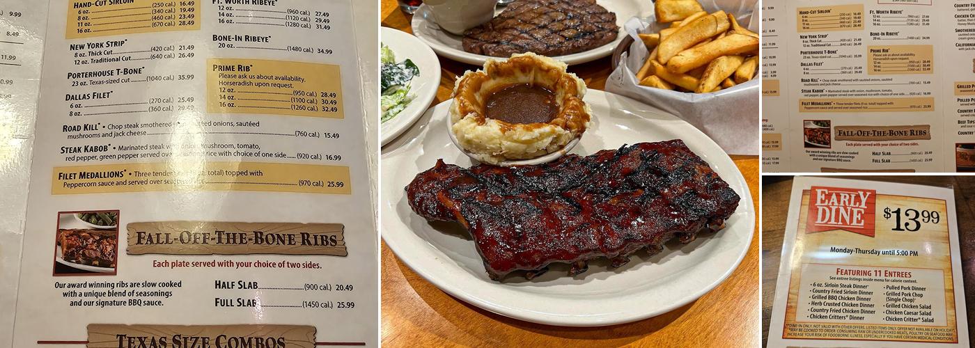 Texas Roadhouse Menu