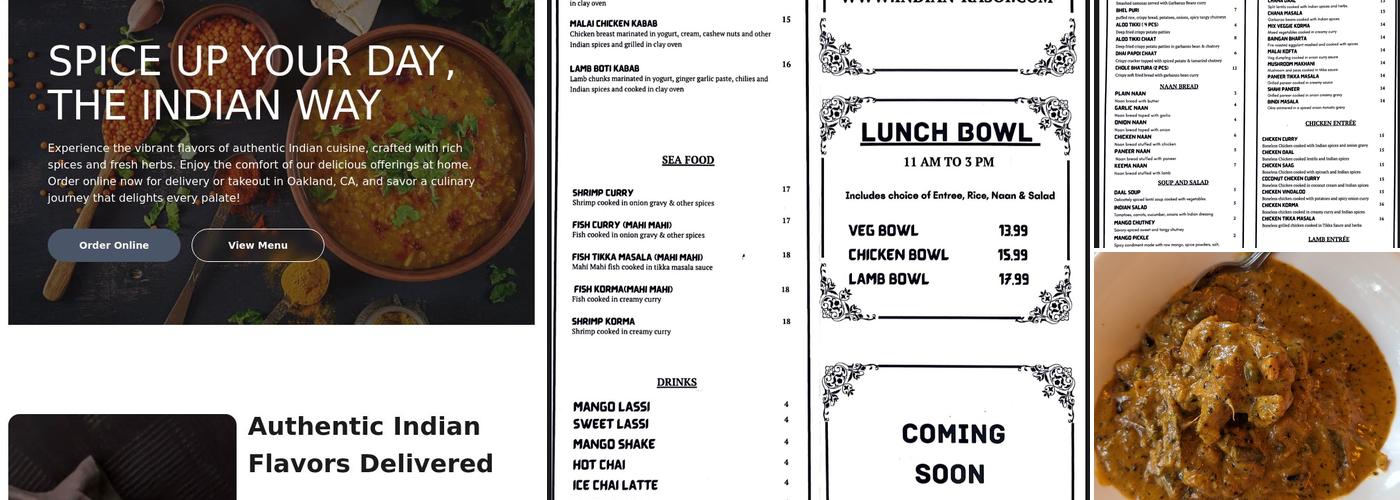 Indian Rasoi Menu