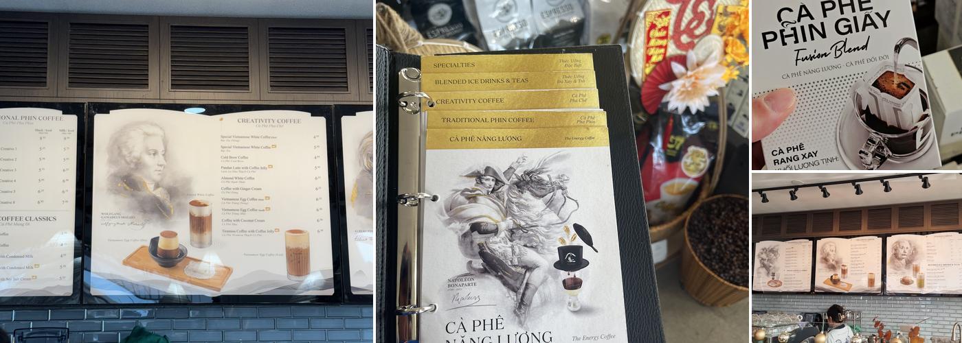 Trung Nguyên Legend Café Menu