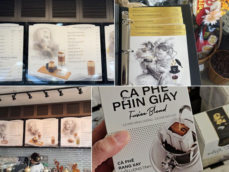 Trung Nguyên Legend Café Menu