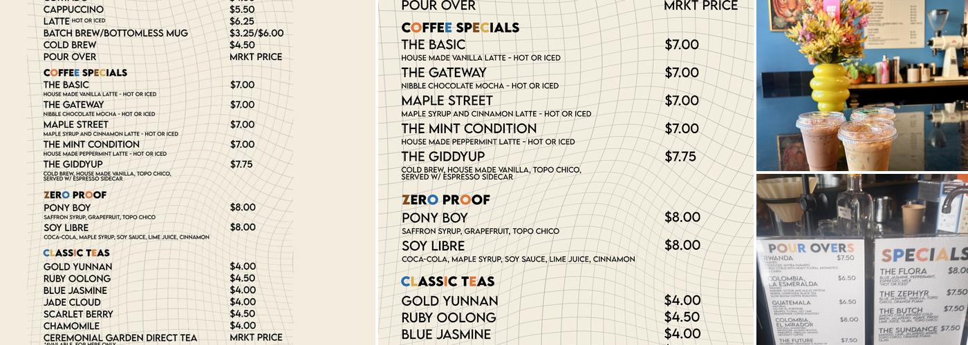 Mnemonic Coffee Menu