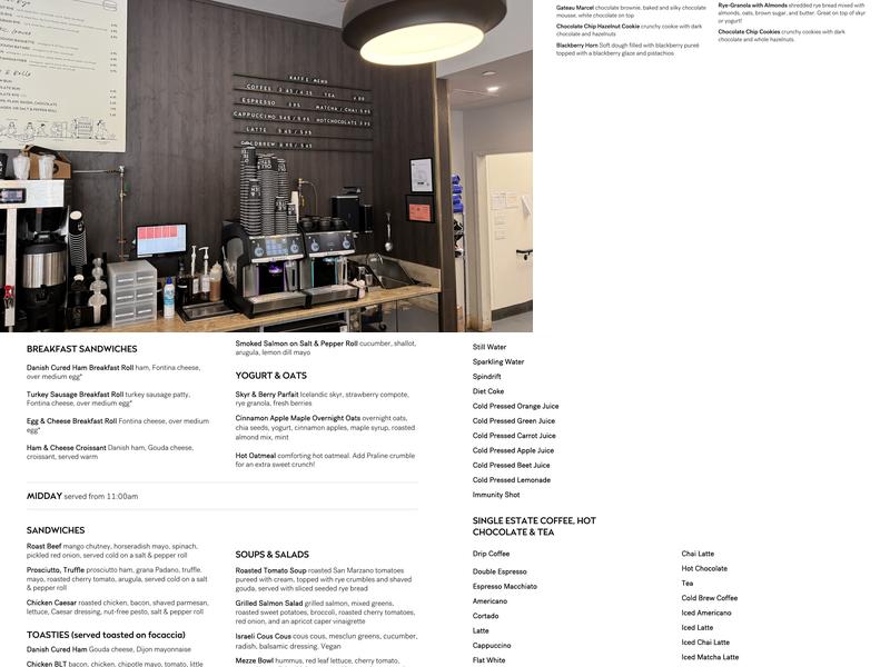 Ole & Steen Menu