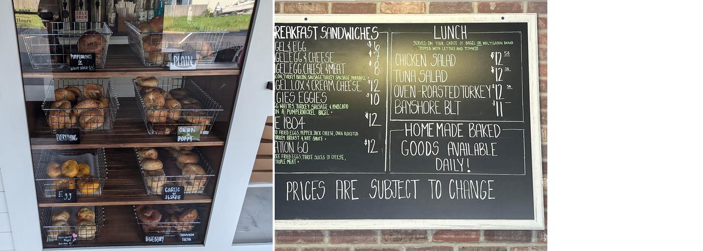 Bayshore Bagel & Coffee Co. Menu