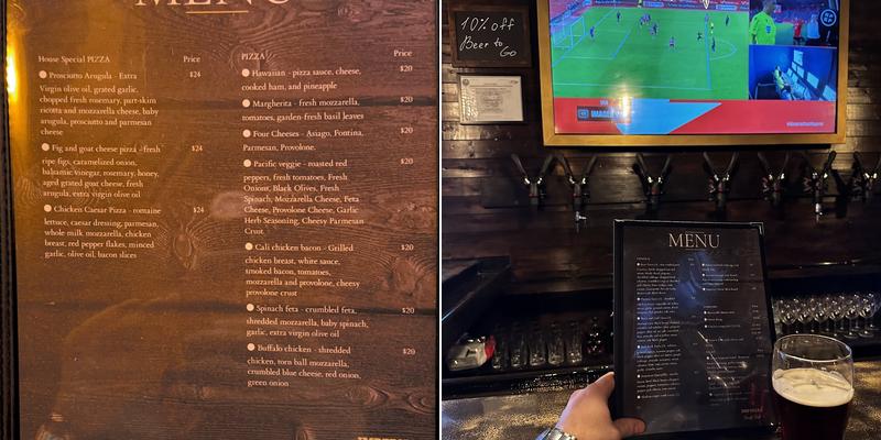 IMPERIAL DRAFT BEER Menu