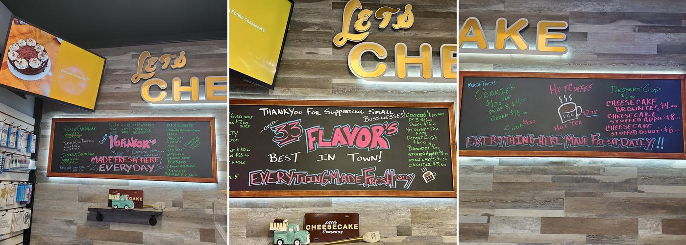 Little Cheesecake Company Menu