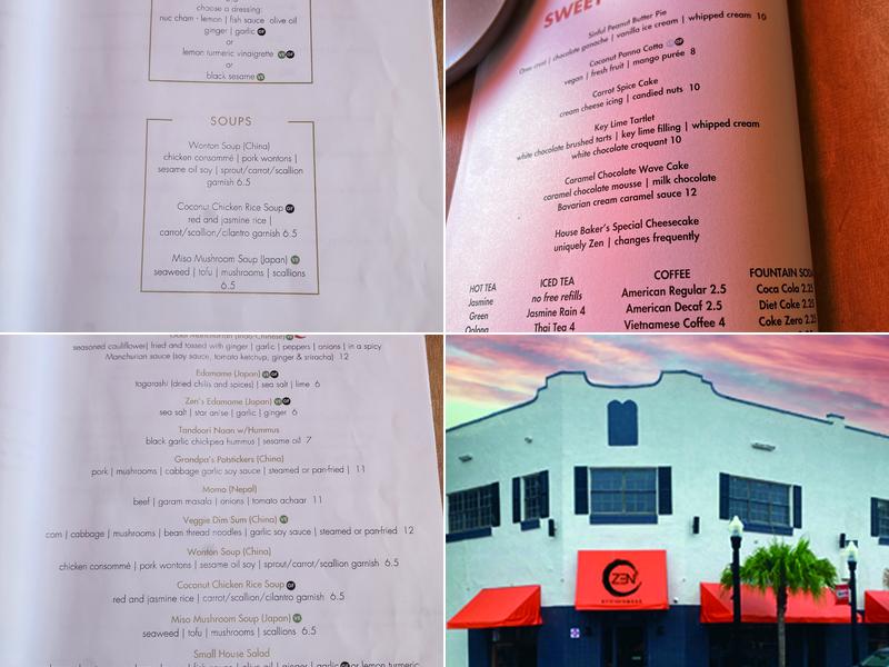 ZEN Kitchen & Bar Menu