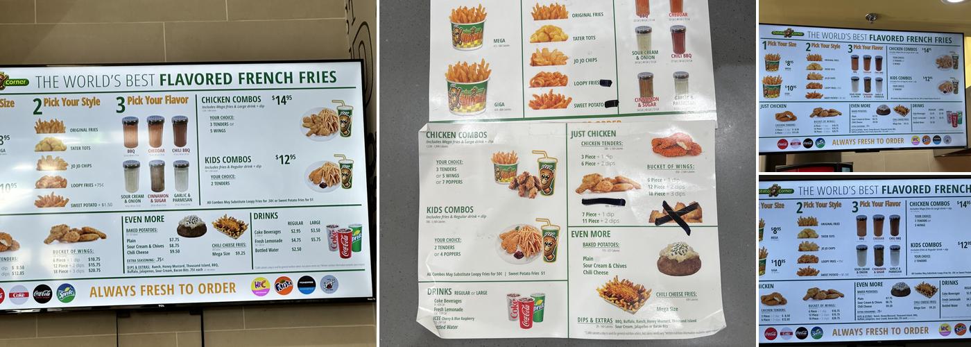 Potato Corner Waipahu Menu
