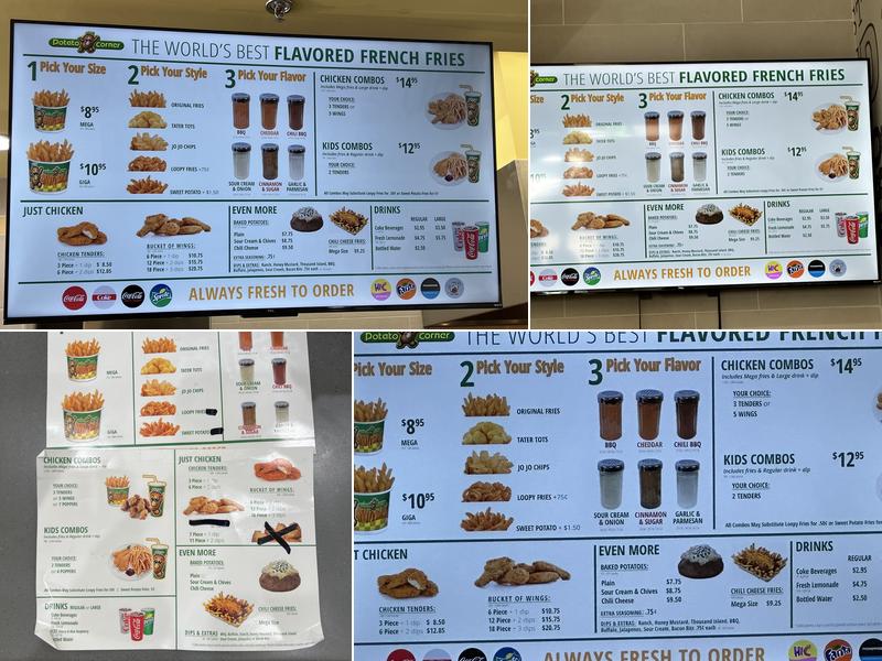 Potato Corner Waipahu Menu