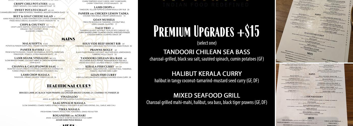 Kama - Wicker Park Menu