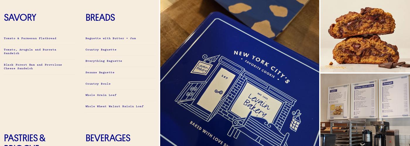 Levain Bakery – River North Menu