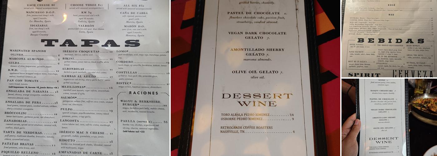 The Iberian Pig Menu