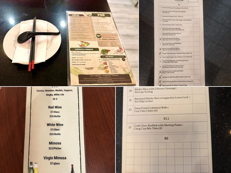 Green Basil Dimsum & Pho Menu