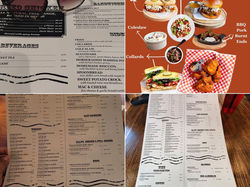 The Eagle Detroit Menu