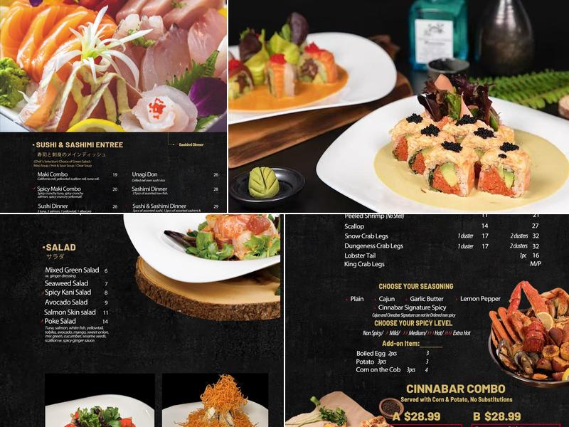 Cinnabar Menu