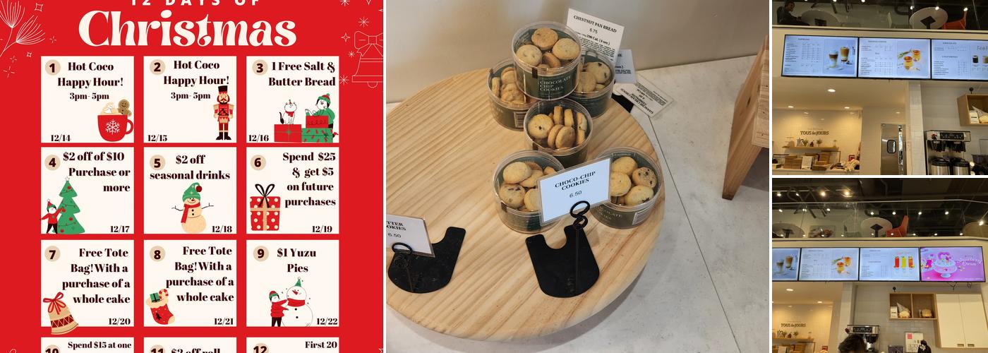 Tous Les Jours Southend Menu