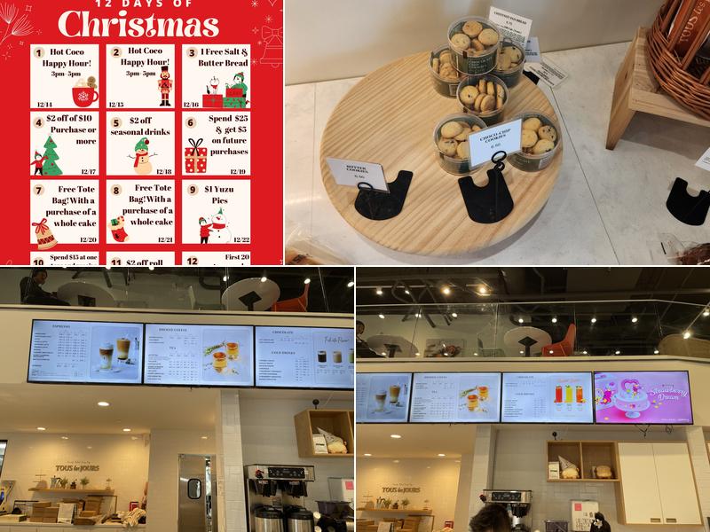 Tous Les Jours Southend Menu