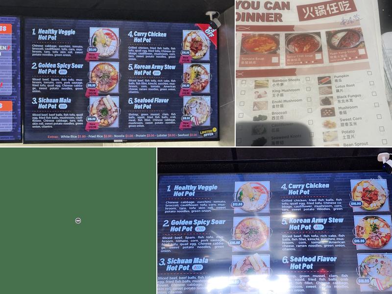 Asia Pot Menu