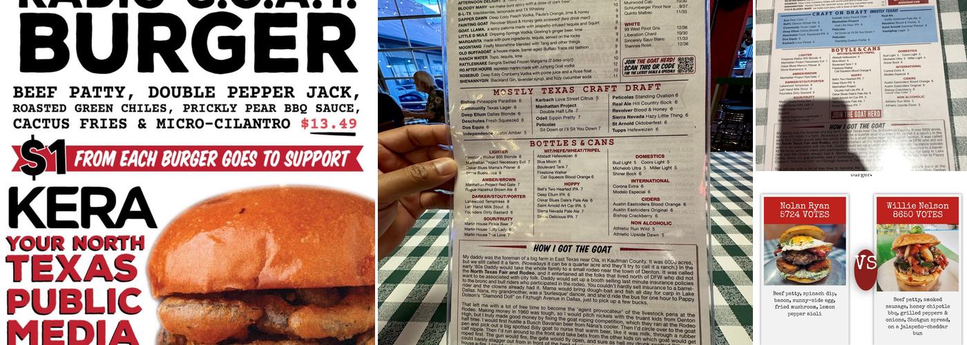 Rodeo Goat Menu